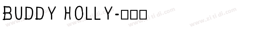 BUDDY HOLLY字体转换